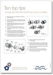 Ten top tips for LKH pumps brochure
