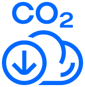 Emission savings Icon RGB