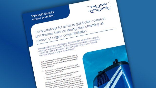 Technical bulletin for exhaust gas boilers -slow steaming