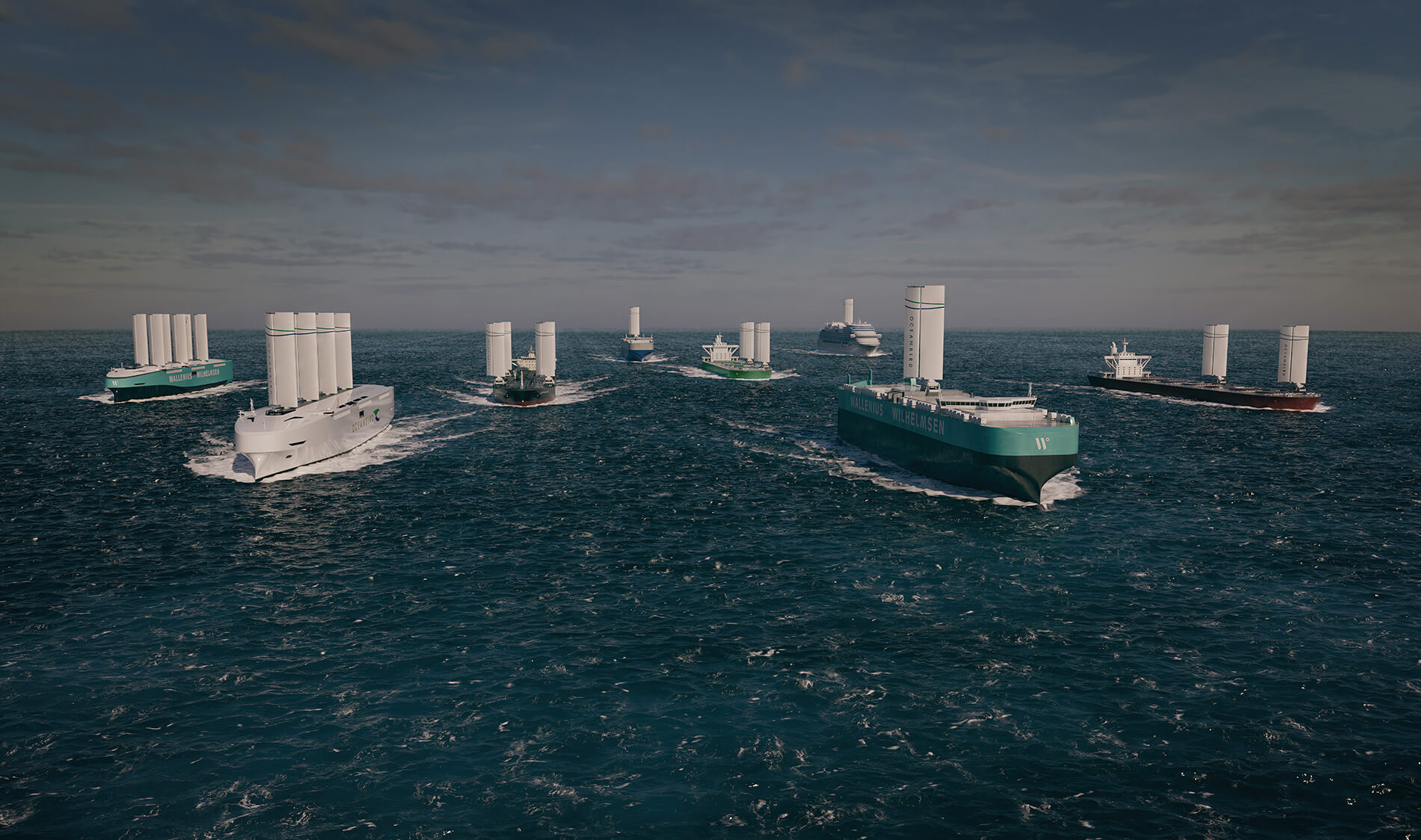 Armada of windships medium size
