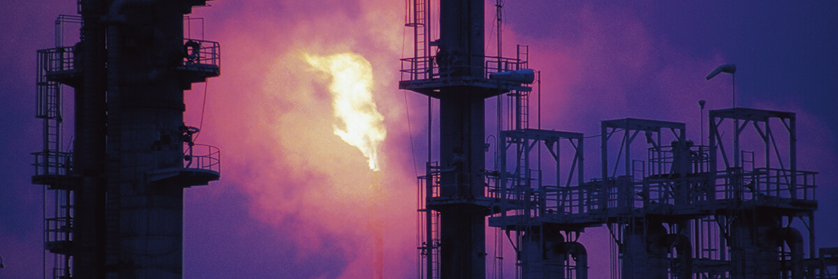 crude oil refinery plant