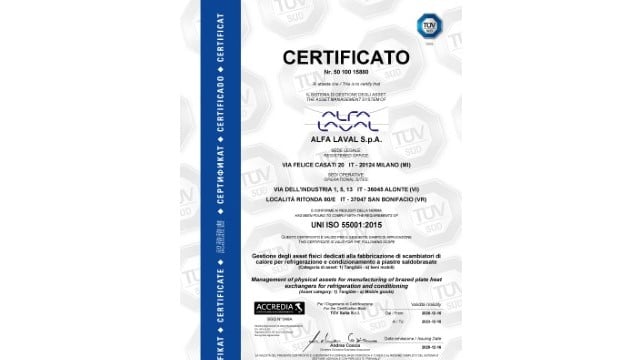 Certificate ISO55001 web