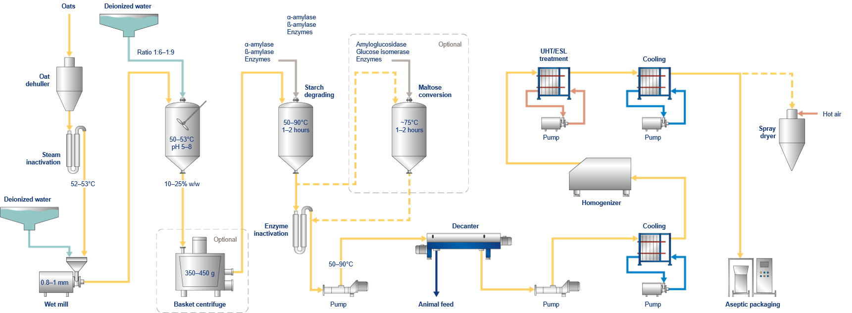 Plant based drink extraction process