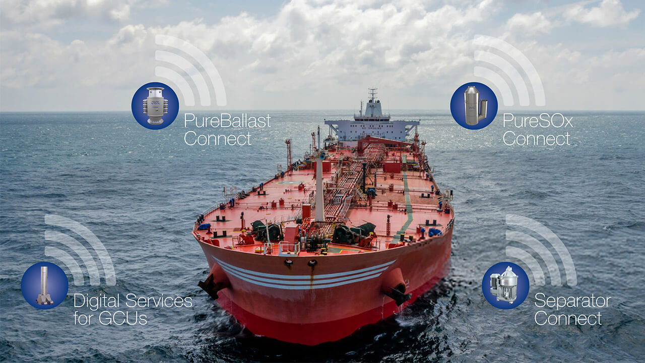 Digital services for Alfa Laval marine equipment