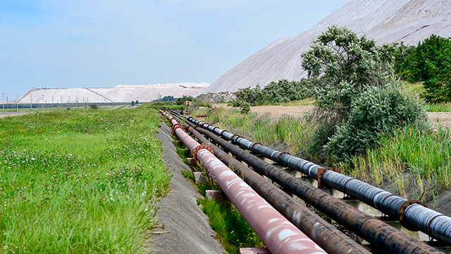 Pipes and tailing dams 