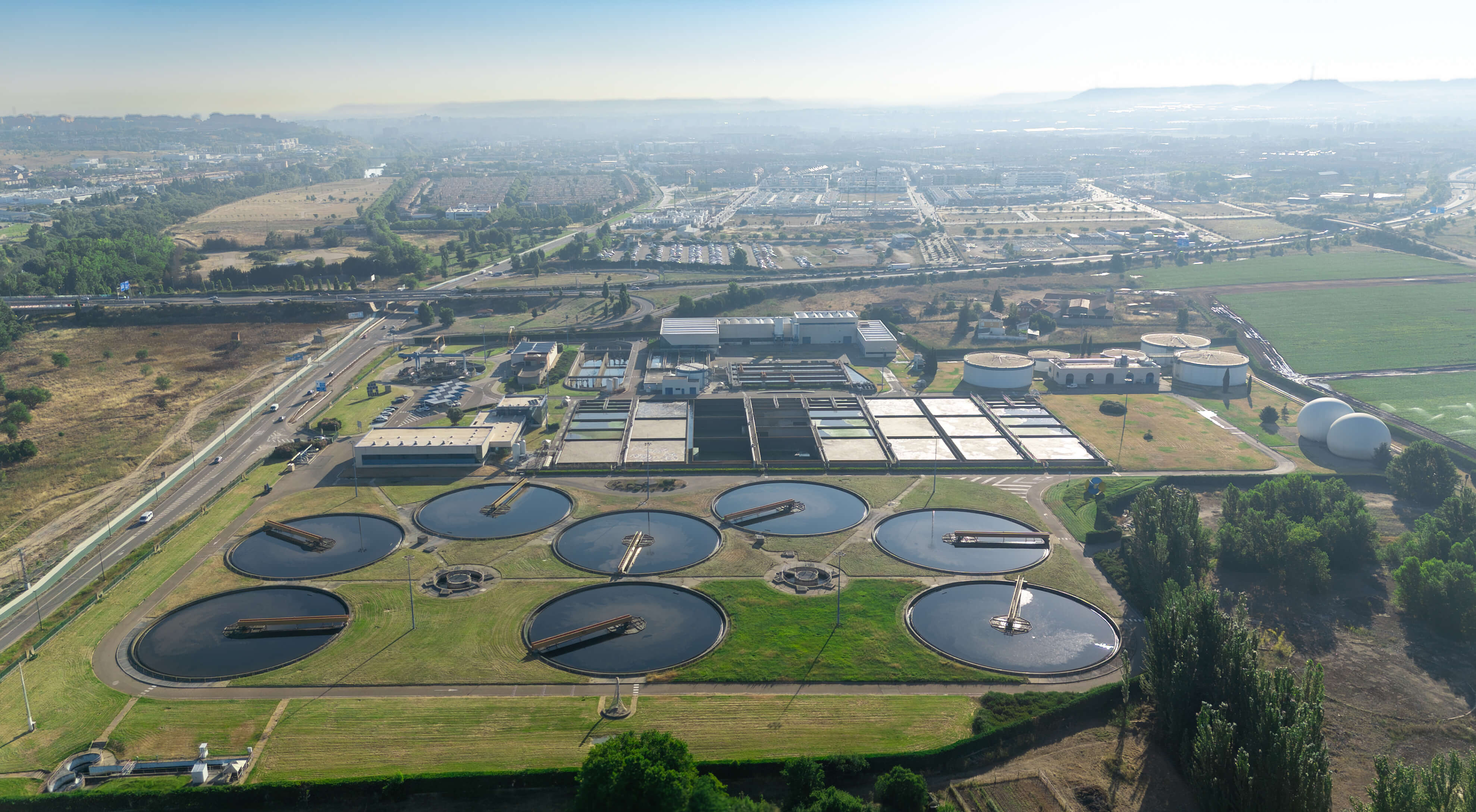 Municipal wastewater treatment plant in Spain