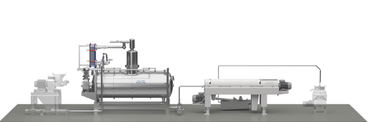 Olive Oil processing booster with decanter