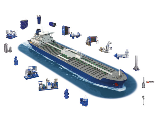 Alfa Laval products onboard ship tanker