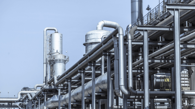 External shot of an Ethanol production plant - Grease retainer upgrade for Decanter