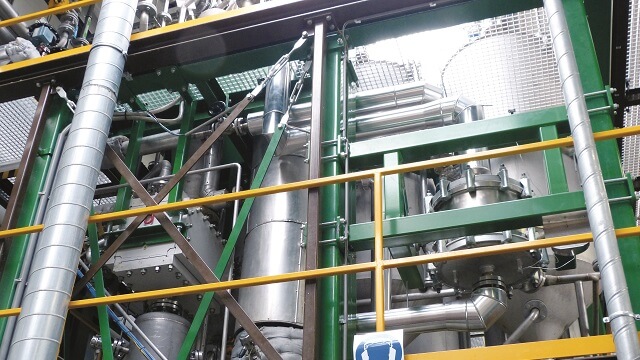 Compabloc heat exchanger installed in chemical plant