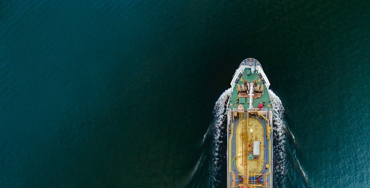 Boat on the sea 1281x652