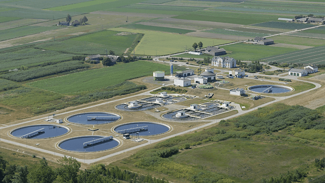 Prosna municipal wastewater treatment plant in Poland