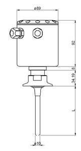 Potentiometric level transmitter drawing, web