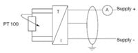 Temparature transmitter technical drawing,web