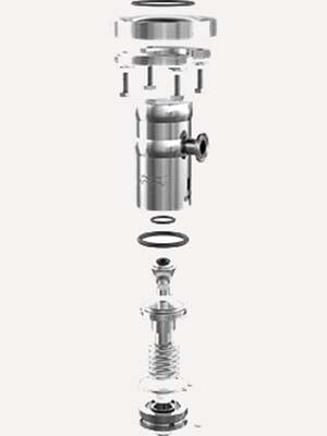 PlusClean cleaning nozzle exploded view