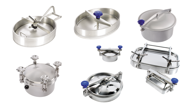 Tank covers for tanks in hygienic applications