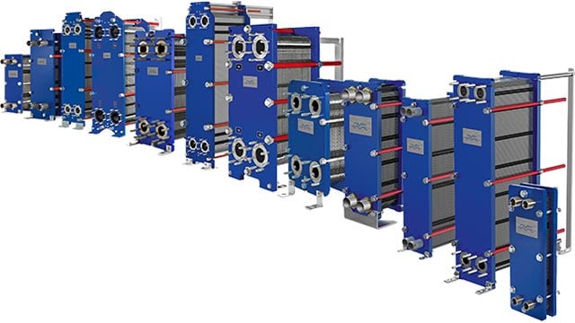 Industrial Alfa Laval plate and gasketed plate heat exchangers
