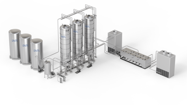 Continuous dry fractionation process system