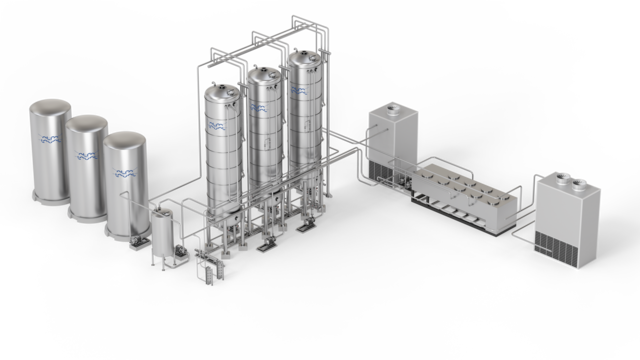 On-Demand In-Line Chemical Blending and Supply System