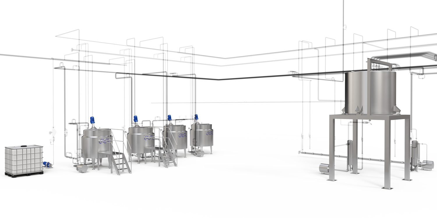 Alfa Laval margarine processing plants and equipment for oil phase and emulsifier area