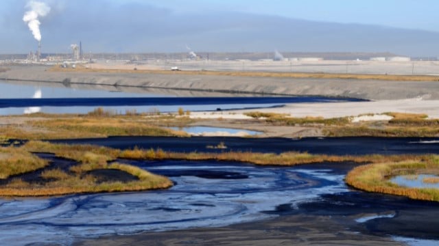 water at a mining site