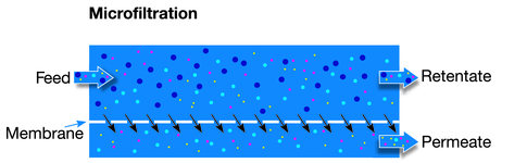 microfiltration membrane flow diagram