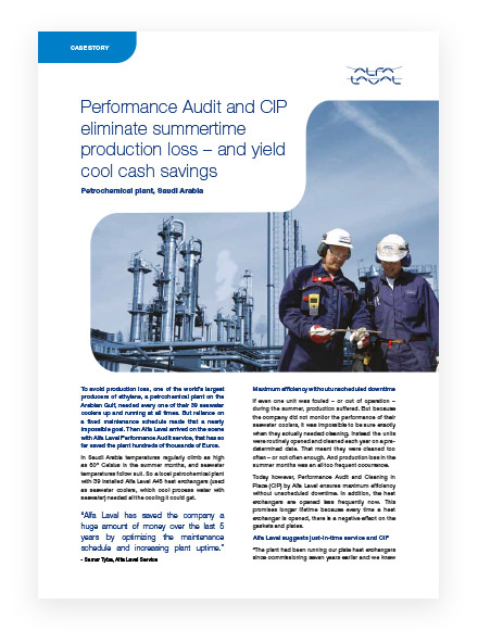 PHE service case story Performance audit CIP Saudi Arabia3