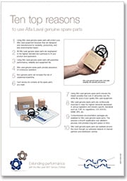 Ten top reasons to use genuine spare parts